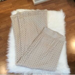 French laundry 3X cream fully lined skirt